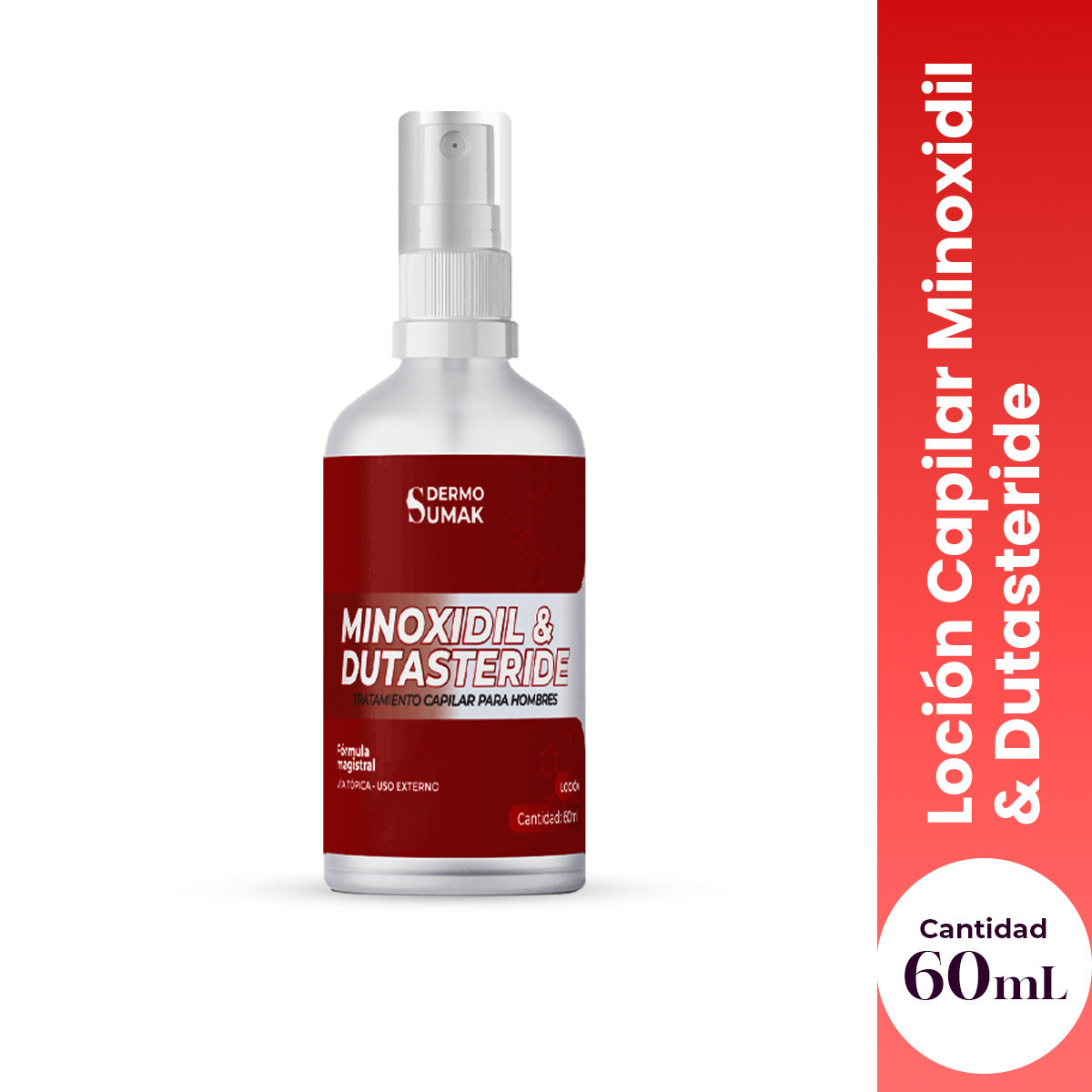 Loción Minoxidil y Dutasteride Vitte Capilar, envase